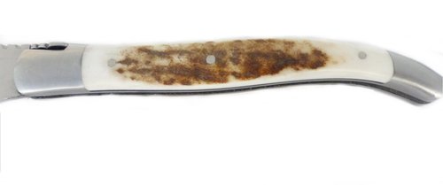 LAGUIOLE en Aubrac Original Taschenmesser Griffschalen Hirschhorn