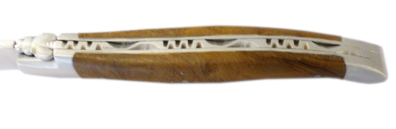 LAGUIOLE en Aubrac Original Taschenmesser Griffschalen aus Teakholz