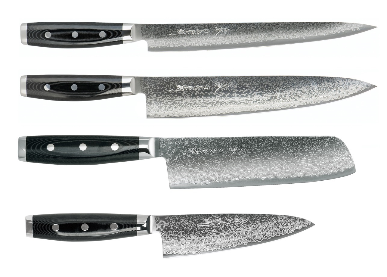 Yaxell GOU 101 Messerset 4 tlg. HP-Y-37028-1 Profi Kochmesser   Yaxell GOU 101 Messerset 4 tlg. HP-Y-37028-1 Profi Kochmesser