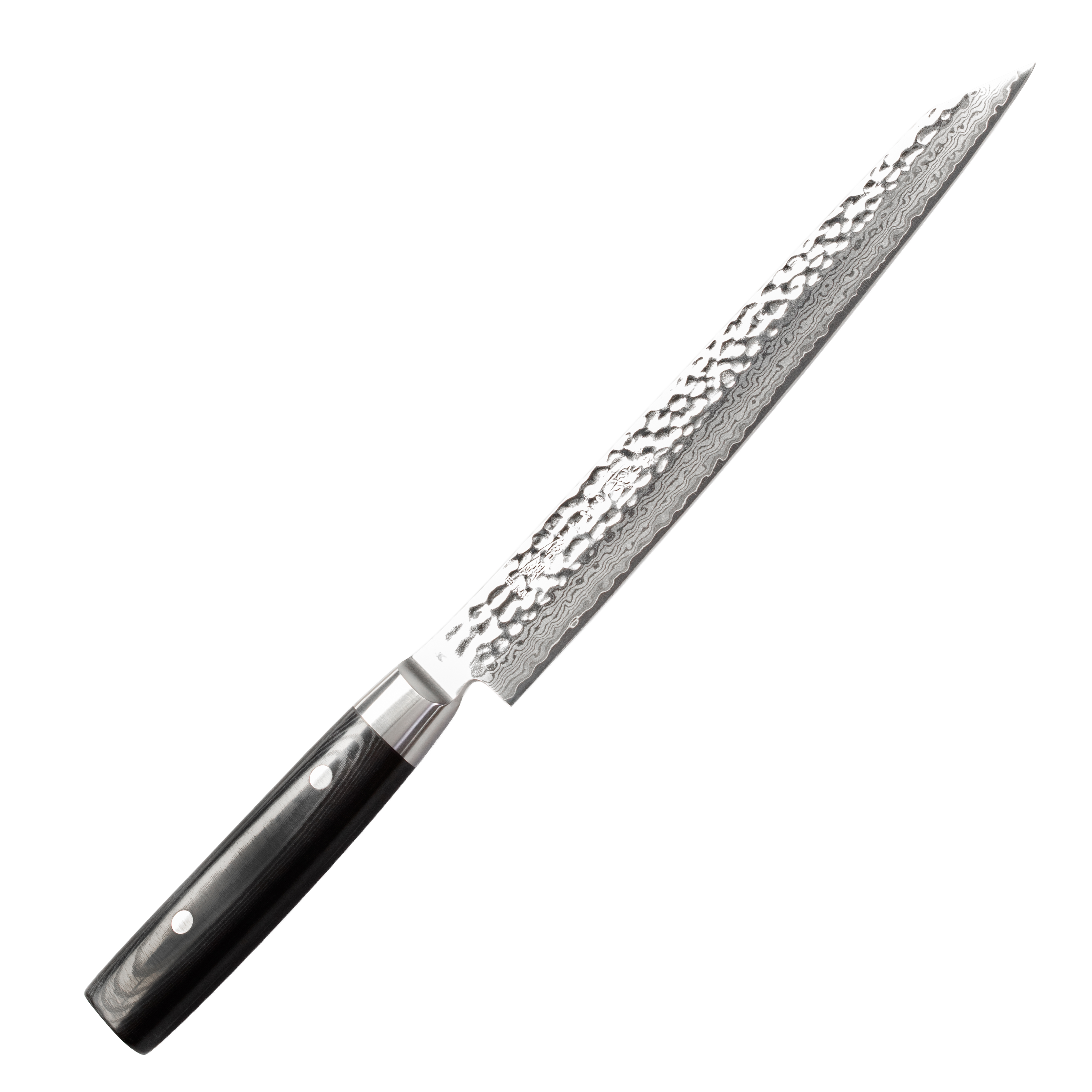 Yaxell Zen Schinkenmesser 23 cm HP-Y-35539 mit Hammerschlag Profi Kochmesser 