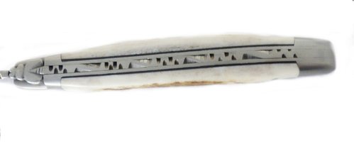 LAGUIOLE en Aubrac Original Taschenmesser Griffschalen Hirschhorn